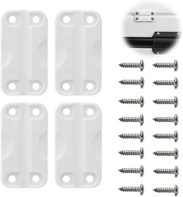 Tooloflife Cool Box Hinges Pack of 4 White PP Plastic with Screws - Best Deal