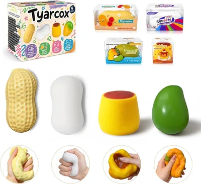 SLEEPHEAD® 4 Pack Stress Balls, Sensory Gifts