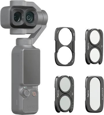 Zestaw filtrów 4P SMALLRIG dla DJI Osmo Pocket 4P z dzieloną kieszenią | CPL, Black Mist, podstawą, wielowarstowym