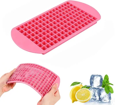 Silicone Mini Ice Cube Tray with 160 Cubes