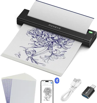 MUNBYN ITP05S Tattoo Printer Kit