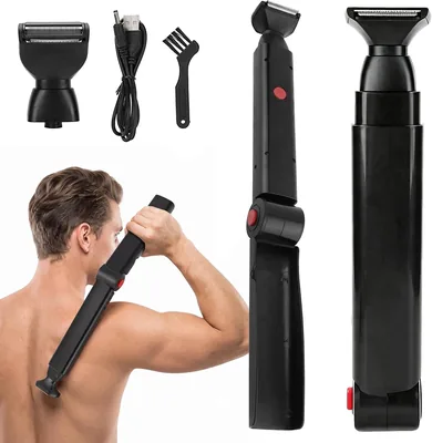 Back Razor for Men, Electric Body Hair Trimmer