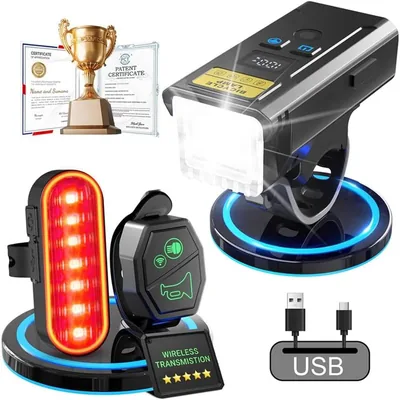 2026 Super Bike Lights USB Rechargeable LED - 3000LM
