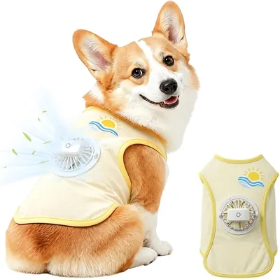 TTFP 冷却ベスト 犬用 ファン付き 夏服 熱中症予防グッズ 熱対策 コンプレッション