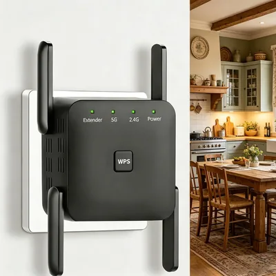 مُعزِّز إشارة واي فاي إكسكيموس 1200Mbps مزدوج النطاق