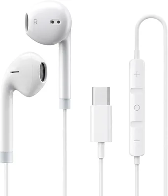 سماعات Proxima Direct Type C سلكية - سماعات أذن In-Ear مع ميكروفون وعزل الضوضاء، متوافقة مع iPhone | تخفيض 24% 