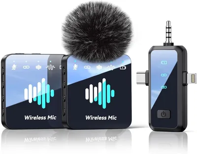 MENERESAS Wireless Mic iPhone 40dB Noise Canceling Best Deal