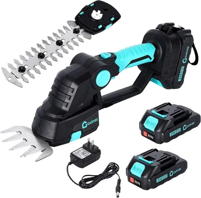 ガービー（Garvee）ヘッジトリマー 充電式 2in1 芝生バリカン 45°回転マキタ互換 バッテリー 電動 芝刈り機 コードレス 軽量 デジタル表示