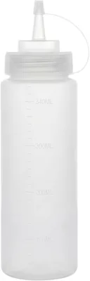 Cuisine Art 13 Oz Squeeze Sauce Bottle with Cap | Food-Grade PE Condiment Dispenser