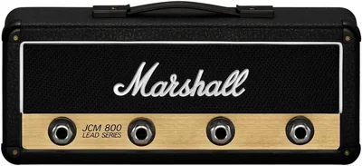 Marshall JCM800 Jack Rack Reissue - Juego de 4 llaveros | Llavero con licencia oficial de Marshall con 4 enchufes con diseño