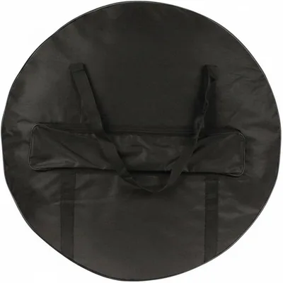 PEWETE パーカッションゴングケース 衝撃吸収 防水オックスフォード布 キャリーストラップ ポケット収納 楽器アクセサリー 耐久性 音楽演奏 持ち運び便利 適用, 80CM