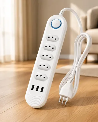 Filtro de Linha 5 Tomadas 3 USB Bivolt 2500W - Melhor Oferta