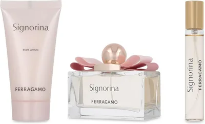Set Ferragamo Signorina 3Pzs 100ML EDP Spray/Body Lotion 50ML/15ML