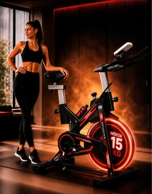 Bicicleta Ergométrica Elite: Spinning Profissional com 15 kg de Inércia e Amortecedor - Até 120 kg - Best Deal