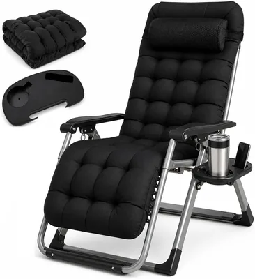 Silla Reclinable BLACK UNICORN Gravedad Cero Acolchada para Jardín, Playa y Alberca, Camastro Ajustable con Portabebé - Mejor Oferta