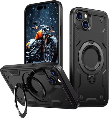 KANSi Case for iPhone 15 - Military Shockproof Black