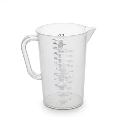 Cuisine Art 1000ml BPA-Free Plastic Measuring Jug - White Graduated Beaker