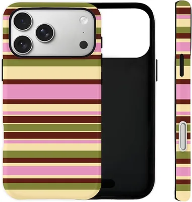 Sloveic iPhone 17 Pro Case - Cute Pink Striped Cover Best Deal