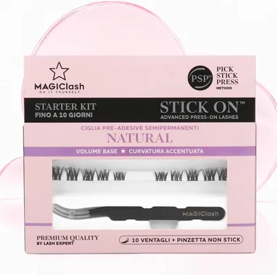 MagicLash Press and Go Natural Starter Kit - 10 Ciglia Finte Premium
