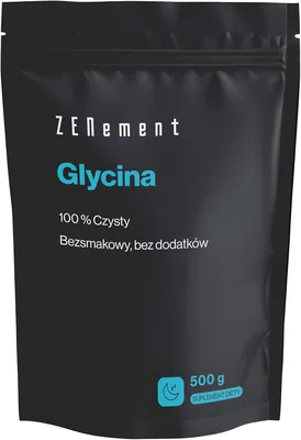 Glicyna Proszek 500g - 3000 mg/Dawka - Czysty, Bez Dodatków - Zenement (50% Off)
