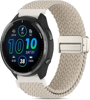 حزام مغناطيسي قياس 22 مم للساعة الذكية Redmi Watch 5 Active/5 Lite و Samsung Galaxy Watch 3 45 مم/46 مم و Gear S3 و Huawei Watch GT6 GT5 46 مم