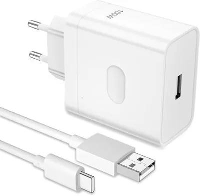 محول شحن سريع مع كابل USB-C إلى USB-C للهواتف الذكية (توافق مع هاتف Oppo Reno10 Pro، 100W و8A)