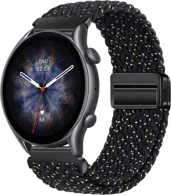 حزام مغناطيسي قياس 22 ملم للساعة الذكية Redmi Watch 5 Active/5 Lite وSamsung Galaxy Watch 3 45 مم/46 مم وGear S3 وHuawei Watch GT6 GT5 46 مم