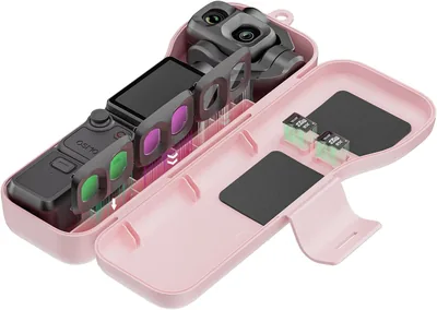 Sinyutia Hard Case for DJI Osmo Pocket 4P Pink + 3 Filters