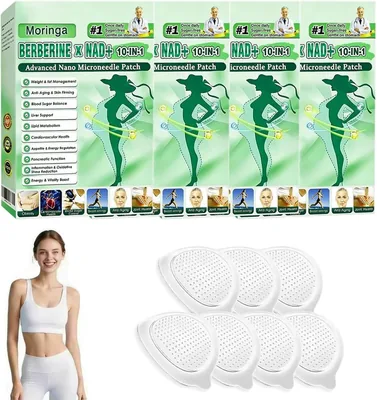 Patchs de minceur Ayucanpeng 28x avec Moringa et Berberine - Patches Nano-Microneedle, Ingrédients Naturels