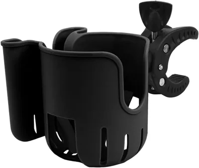 2-in-1 Cup Phone Holder for Strollers & More