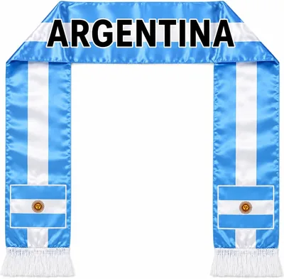 Argentina Football Fan Scarf Blue & White - 27% Off