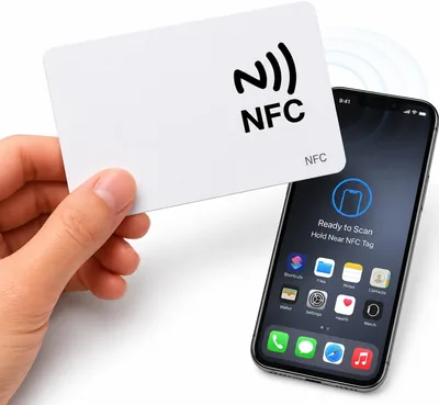 بطاقة NFC قابلة للبرمجة - بطاقة أعمال ذكية متوافقة مع أدوات NFC، أندرويد، آيفون - مشاركة الروابط والبيانات الاتصالية