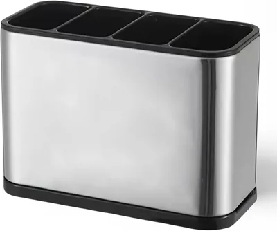 MEGA So Stainless Steel Kitchen Organiser, 4-Compartment Countertop