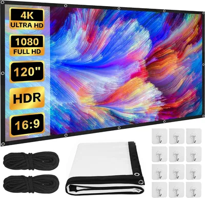 Zourglow 120 Inch Projector Screen Best Deal