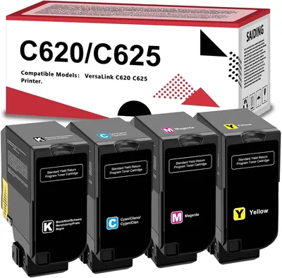 Xerox C620/C625 Toner Cartridge High Yield Compatible (Set of 4)