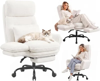 Submi Office Chair Tall Desk High Back Computer Footrest Adjustable Home