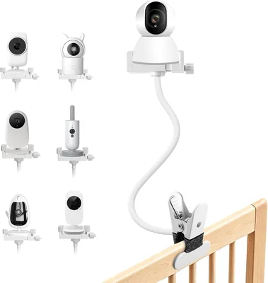 Montaje Universal SREBIWO para Cámara de Monitor de Bebé con Rosca 1/4 | Estante Flexible y Ajustable, Compatible con Phili