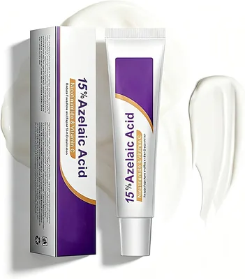 Crema Facial con Ácido Azelaico 15%, Vitamina C y Niacinamida (1 ud) | Ácido Hialurónico, Pantenol, Hidratante
