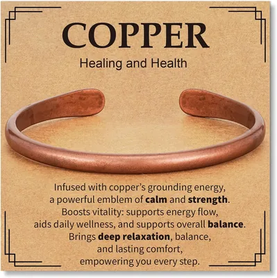 Copper Bracelet Gift Set for Men Women