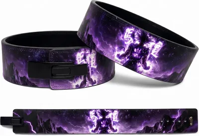 XTREMEX 13mm Void Lightning वेट लिफ्टिंग लीवर बेल्ट (पुर्पल, M) | डेडलिफ्ट और जिम बेल्ट के लिए निचले पीठ का समर्थन