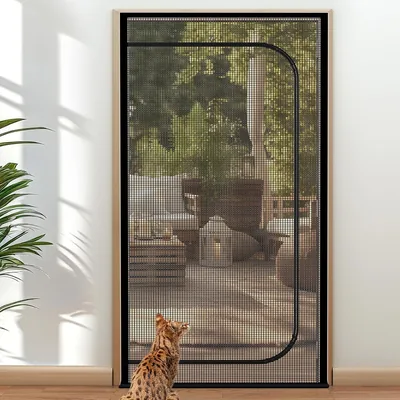 Cat Screen Door - Extra Tall Mesh Gate, 43" x 86", Anti Scratch Best Deal