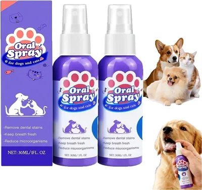 Spray para el cuidado dental y eliminación de sarro en mascotas - Blanquea los dientes