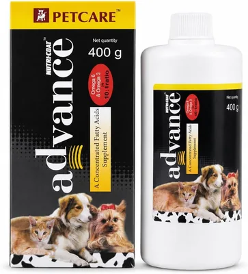 Nutri-Coat Advance के साथ 33% ऑफ़ - कुत्ते की त्वचा और फर सप्लिमेंट सायरप, ओमेगा 3 और 6 फैटी एसिड, विटामिन, चमकदार फर, स्वस्थ त्वचा