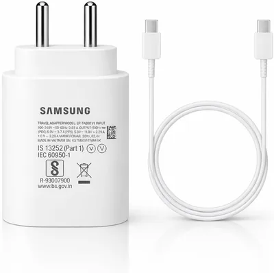 25W Type-C चार्जर और केबल Samsung Galaxy S25, S24, S23, S22, S21 (अल्ट्रा, फे, M35, M36, M16, M06, M) के लिए 71% ऑफ