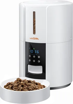WOPET - Comedero automático para gatos, dispensador de alimentos secos de 3 l, alimentador cronometr