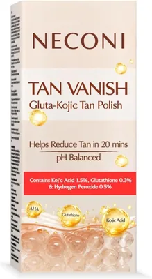 Tan Vanish ग्लूटा स्किन पॉलिश, 180g - त्वचा के लिए ग्लूटाथियोन ब्राइटनर, pH संतुलित, नरम स्किनकेयर फॉर्मूला, 38% ऑफ