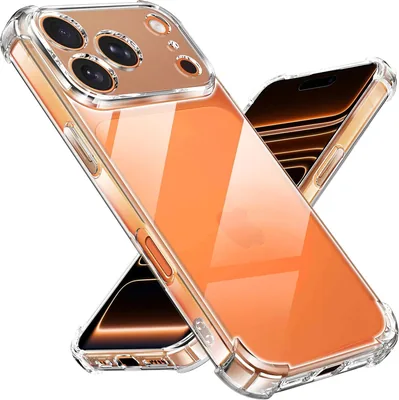 حالة واضحة ARROWS لهاتف iPhone 17 Pro Max، غطاء هاتف محمي من الصدمات TPU، زوايا معززة، مضاد للاصفرار، نحيف سوفت