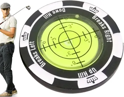 Zinklegering Green Reader Ball Marker - Känslig grön läsare bollmarkör med tydlig skala, exakt läsfickstorlek multifunktione | Best Price