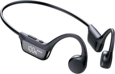 ZOVIMAX Casque Conduction Osseuse Bluetooth 6.0 Économisez 72% - Écouteurs sans fil avec Micro et Affichage LED