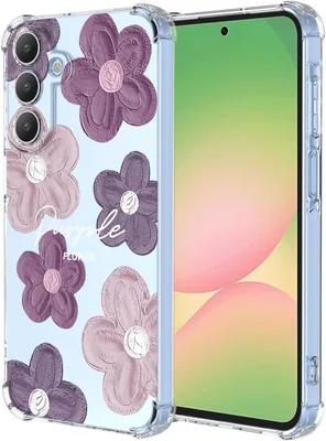 Threehao Funda para Samsung Galaxy A57 5G, Carcasa Transparente con Dibujos de Flores en Pintura al Óleo